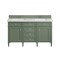 James Martin Vanities Brittany 60in Double Vanity, Smokey Celadon w/ 3 CM Eternal Jasmine Pearl Top 650-V60D-SC-3EJP - alternate 2